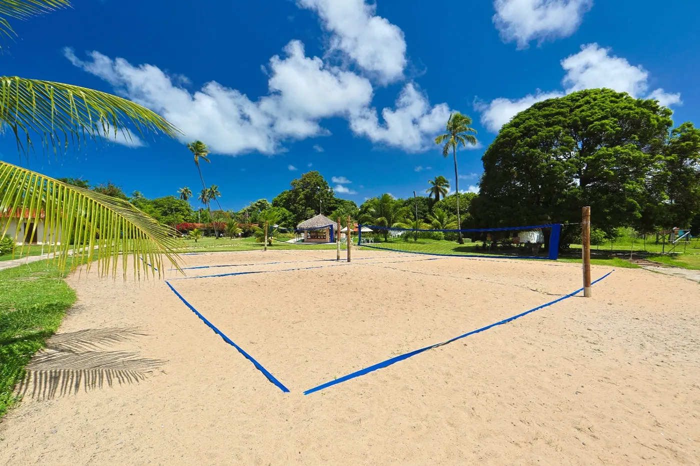Quadra de vôlei na areia